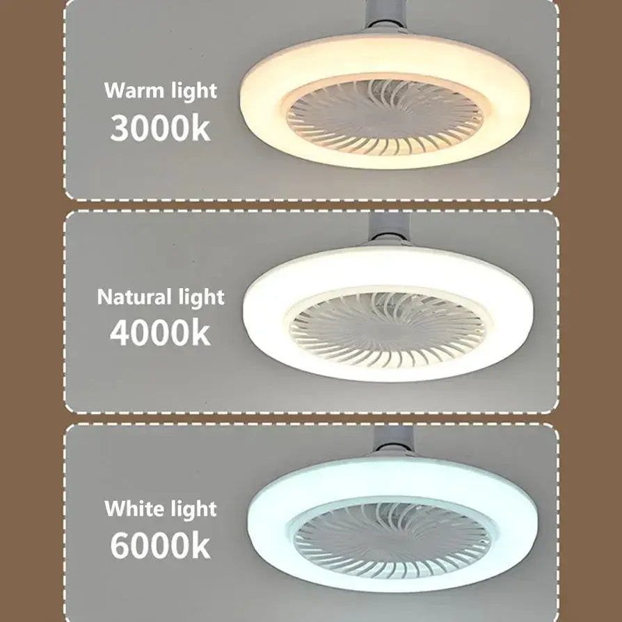 Lampara y ventilador de techo