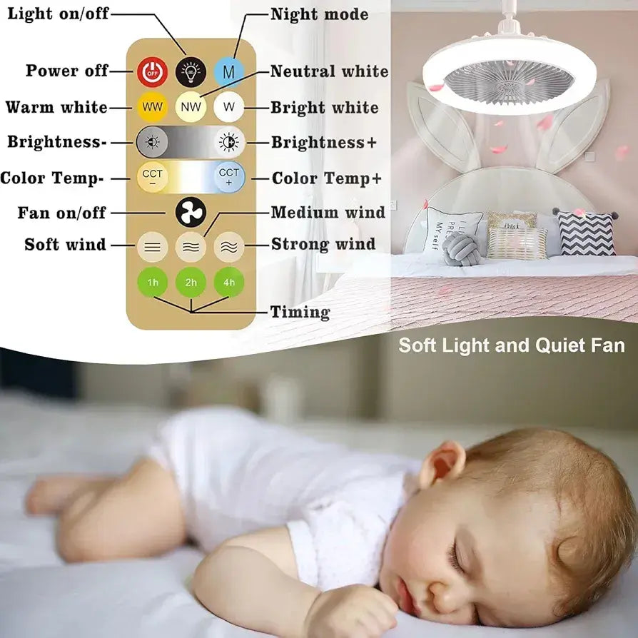 Lampara y ventilador de techo