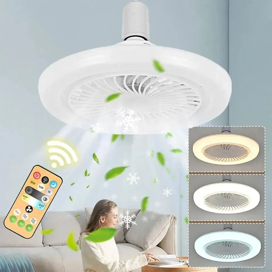 Lampara y ventilador de techo